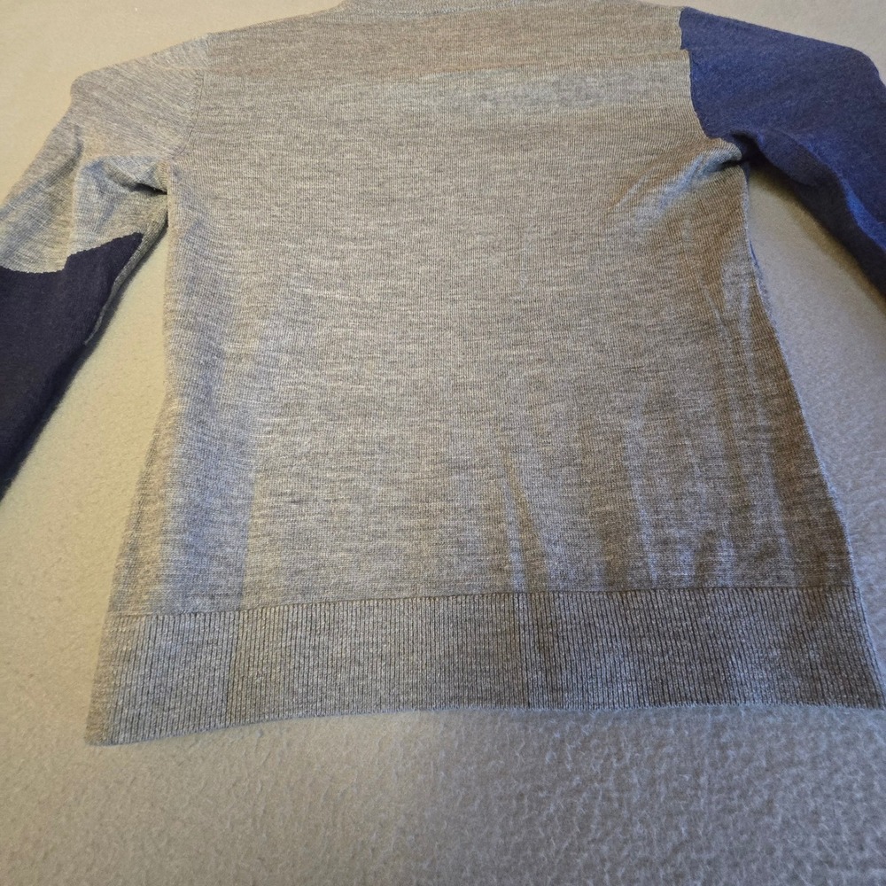 Armani Exchange Mens Colorblock Wool Blend Crewneck Sweater Grey Blue XS 6YZM2R - Picture 9 of 16
